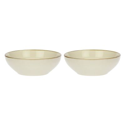 Set mit 2 Concerto Avorio Salatschüsseln – Elfenbein, 26 cm