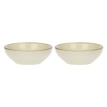 Set mit 2 Concerto Avorio Salatschüsseln – Elfenbein, 26 cm