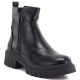 Damen-Stiefeletten mit Blockabsatz und Plateau, schwarz, M.Daszyński