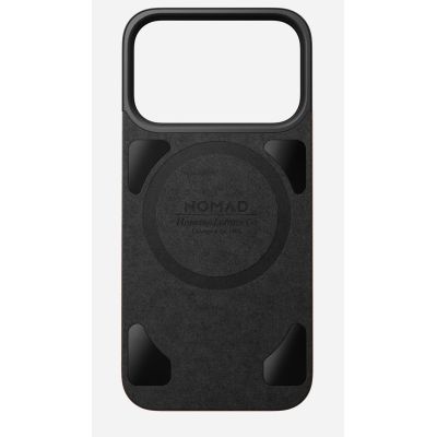 4. NOMAD Magnetische Lederrückseite - Magnetische Hülle für iPhone 18 Pro / 17 Pro, kompatibel mit MagSafe, Horween-Leder (rustikales Braun)