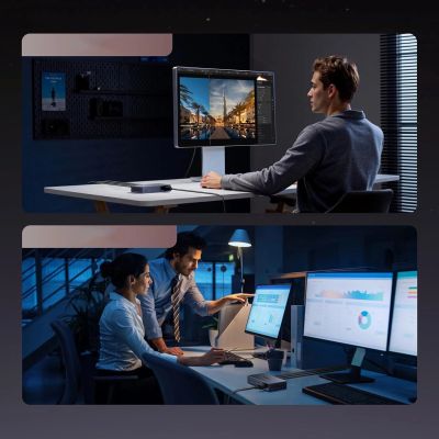 5. Ugreen 6-Port 1Gb/s Ethernet-Switch mit PoE – Grau