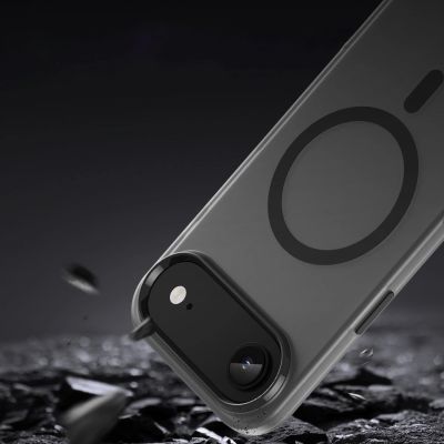 7. Magnetische Schleifhülle für iPhone 17 Air, kompatibel mit MagSafe, Mattschwarz