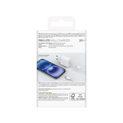 3. Puro PROLITE 20W USB-C Wandladegerät - Weiß