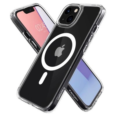 10. Spigen Ultra Hybrid Mag-Hülle mit MagSafe für iPhone 13 – Weiß
