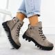 6. Damen-Stiefeletten in Khaki Potocki Z25-JE19317