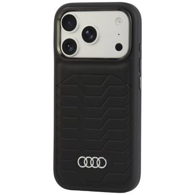 3. Audi GT MagSafe-Hülle aus Kunstleder für iPhone 18 Pro / 17 Pro – Schwarz