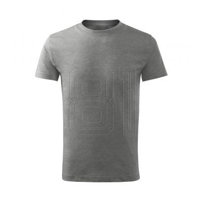 3. Malfini Basic Free Jr T-Shirt MLI-F3812 dunkelgrau meliert