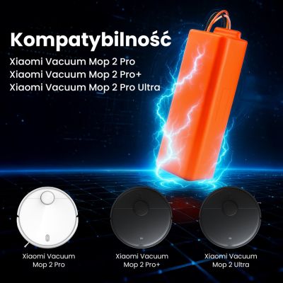 10. Extralink | Akku, Staubsauger-Akkumulator | Ersatz für Xiaomi Mop P/Mop Pro2 Pro 2Pro MJSTS1 14,4 V 5200 mAh [KOPIE]