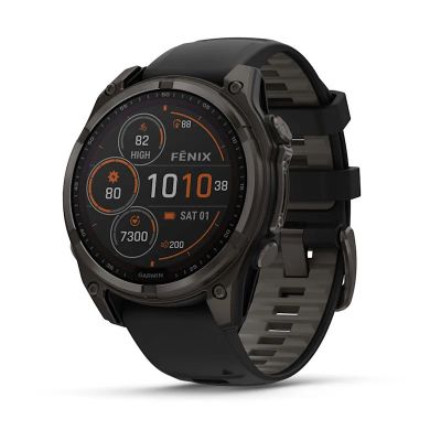 5. Garmin Fenix 8 Solar Saphir Titan Carbon Grau Uhr