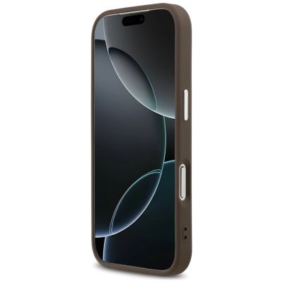 5. Guess 4G Triangle Logo MagSafe Hülle für iPhone 17 Pro - Braun