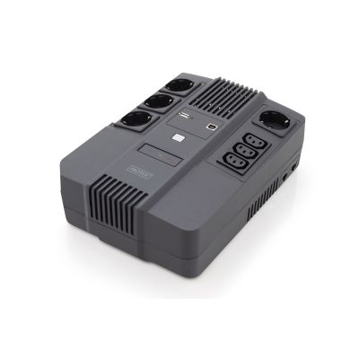USV Line-Interactive 600 VA/360 W A VR 4x SCHUKO 3x IEC C13 1x USB A 1x USB B RJ45