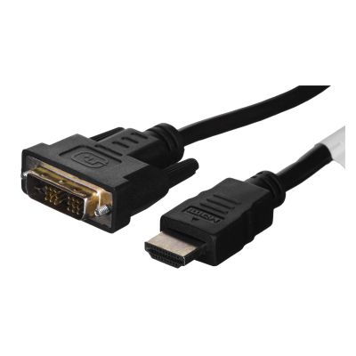 Lanberg CA-HDDV-10CC-0018-BK Kabel (HDMI M - DVI-D (18+1) M; 1,8 m; schwarz)