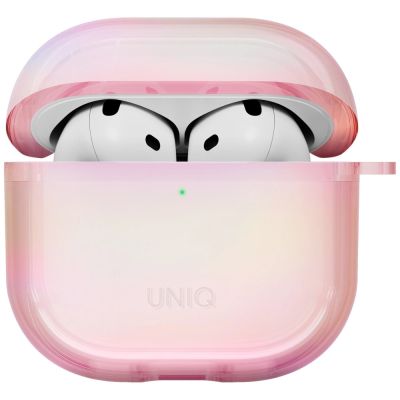 2. Uniq Iridescia AirPods 4 Hängeetui – Holo Pink