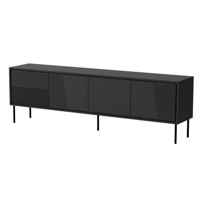 TV-Schrank ABI 4D 200x38x62 schwarz matt