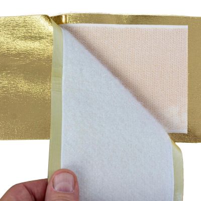 3. Türschleife 33x42CM Goldenes Band