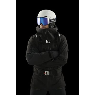 5. Uvex Skibrille provoqe FM für den Wintersport, Schwarz, Herren, Blau, sphärische Scheibe