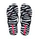 3. Ipanema Damen-Flip-Flops mit Tiermuster, Schwarz und Grau, 83846-BP655