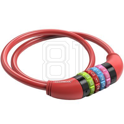5. Gerda verschlüsseltes Fahrradschloss Flex 650/8C Schlaufe Flex650/8C