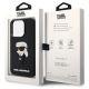 8. Karl Lagerfeld KLHCP14L3DRKINK iPhone 14 Pro 6.1" schwarz/schwarz Hardcase Rubber Ikonik 3D