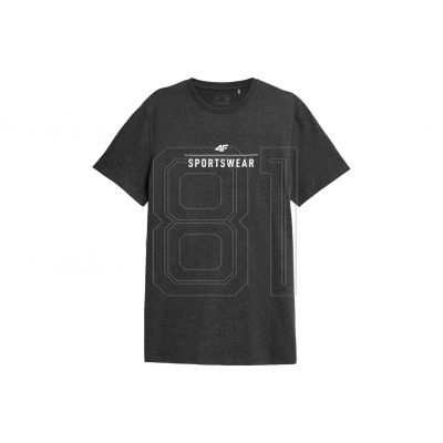 T-Shirt 4F M H4L22-TSM354 dunkelgrau meliert