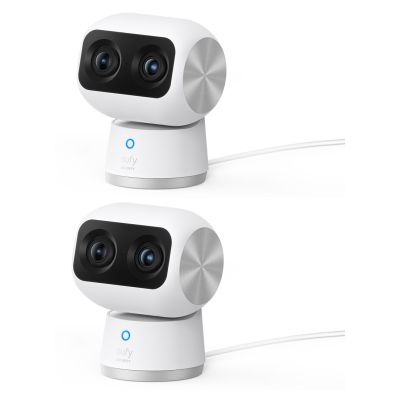 2. Anker Eufy | Sicherheitskamera für den Innenbereich | S350 | Weitwinkelobjektiv | Tischmodell | Micro-SD-Karte, max. 128 GB | Weiß