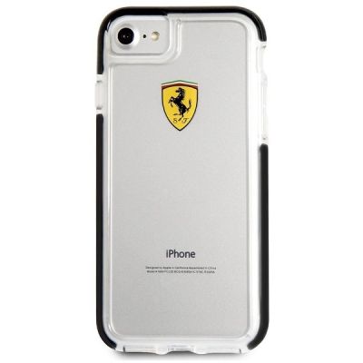 3. Ferrari Hardcase FEGLHCP7BK iPhone 7/8 SE 2020 / SE 2022 Stoßfest transparent schwarz
