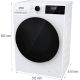 11. GORENJE WD2PA964ADT/PL G600 Waschtrockner | 9/6 kg | 1400 U/min | Energieeffizienzklasse A-30 %/D | SteamTech | AirDry | ExtraHygiene | WiFi ConnectLife | Graphit
