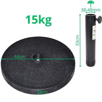 5. Zementsockel für Gartenschirm 15 kg