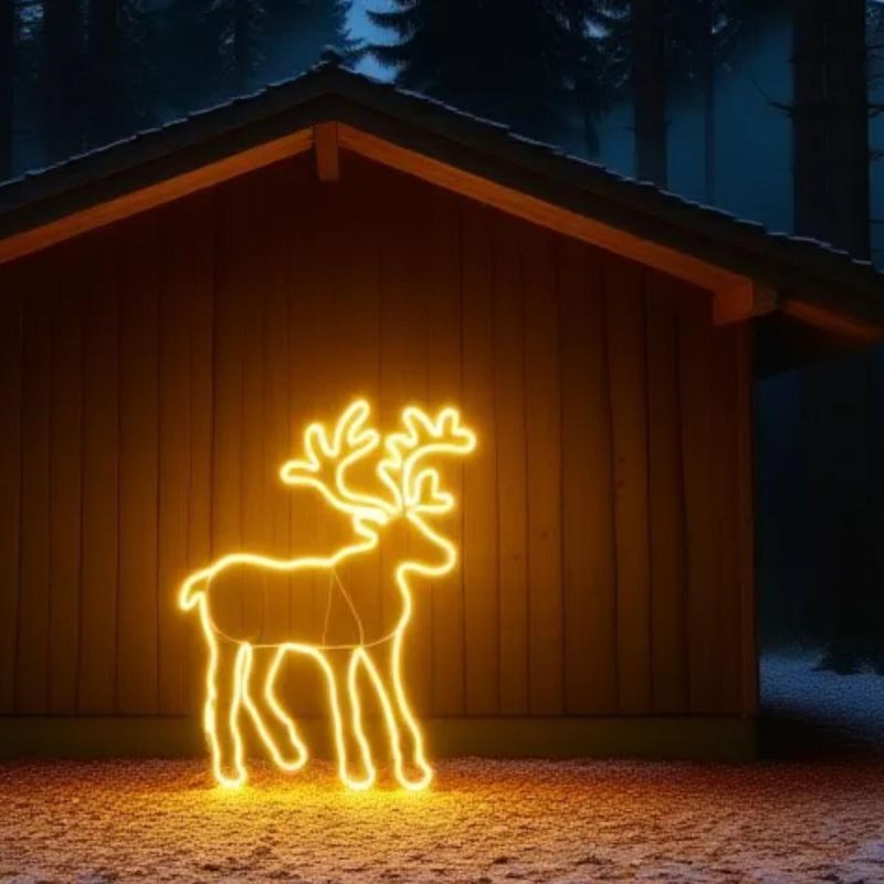 10. Neon-Dekorationslampe mit 735 LEDs, Rentier