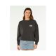 RIP CURL Bells Heritage Crew Damen-Sweatshirt Schwarz