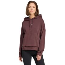 adidas Essentials Small Logo Feel Cozy Damen Sweatshirt Braun JV7314