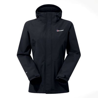 Berghaus Hillwalker InterActive Shell Damenjacke mit Membran, Größe S, Schwarz