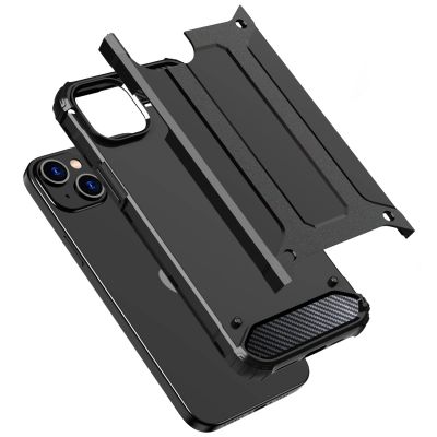 5. iPhone 15 Plus Hybrid Armor Hülle – Blau