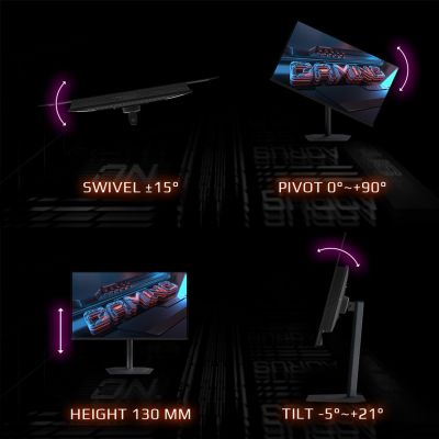 11. Gigabyte MO32U 80 cm (31,5 Zoll) 4K OLED Gaming-Monitor 16:9 HDMI/DP/USB-C 165 Hz 0,03 ms AMD FreeSync