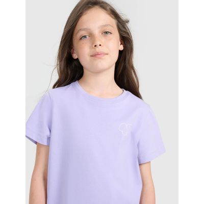 4. Mädchen-T-Shirt mit Aufdruck, regulär, Größe 4F 4FJRAW25TTSHF3199-52S