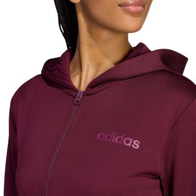 6. adidas Essentials Trainingsanzug für Damen, Linear Burgundy KQ7588