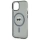 6. Karl Lagerfeld KLHMP15SHLSKIK iPhone 15 6,1" schwarz/schwarzes Hardcase IML Metal Karl Head MagSafe