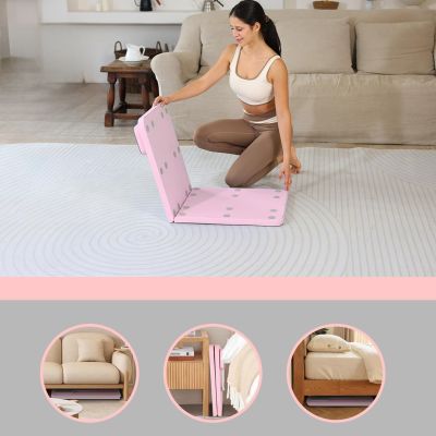 6. Extralink | Pilates-Board | rosa, Reformer für Bauchmuskel- und Liegestützübungen