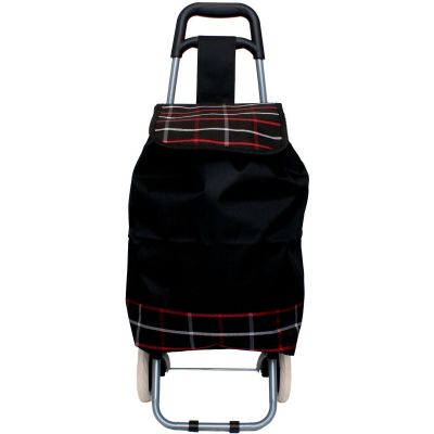 8. Einkaufswagen mit Gestell, 31 l, schwarz