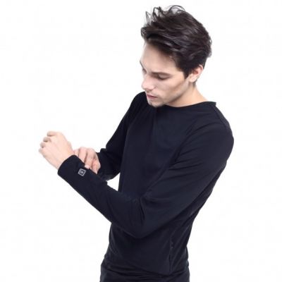 4. Beheizbare Sweatjacke Glovii GJ1S (S; Farbe Schwarz)