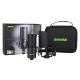 Shure SM4-K-KIT – Extern polarisiertes Kondensatormikrofon, Halterung, Popfilter, Tasche