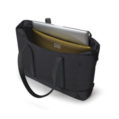 7. DICOTA D31977-RPET 14,1" Shopper Eco Motion Laptoptasche für Damen, Schwarz