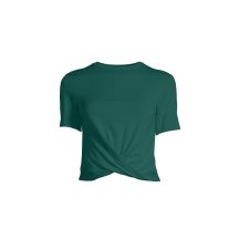 CASALL Delight Short Wrap Tee grün