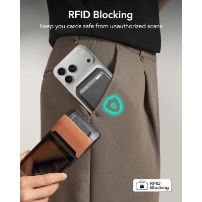 9. ESR Classic RFID Magnet-Geldbörsenständer MagSafe – Schwarz