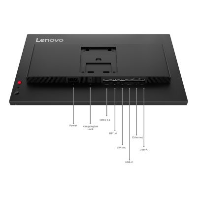 20. Lenovo ThinkVision T24D-40 Computermonitor, 60,5 cm (23,8 Zoll), 1920 x 1080 Pixel, Full HD LCD, Schwarz