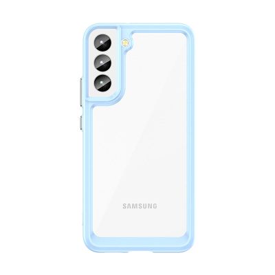 3. Outer Space Case für Samsung Galaxy S23 Hülle mit flexiblem Rahmen blau