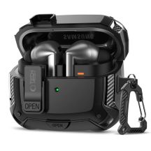 Tech-Protect Silikon-Hakenhülle für Samsung Galaxy Buds 3 / 3 FE / 3 Pro - Schwarz