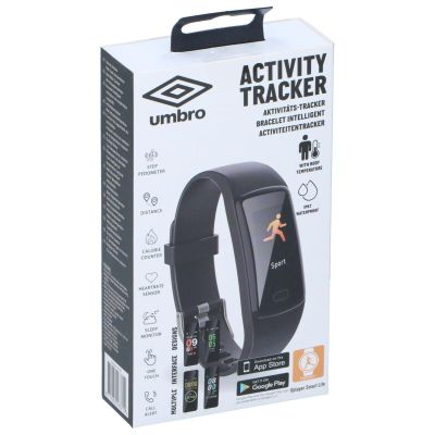 6. Schwarzes Umbro Monitor-Uhrenarmband mit klassischer Schließe