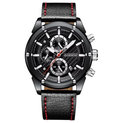 12. Giewont Herrenuhr Chronograph Saphir Schwarz GW8810-A1