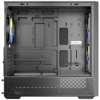 13. Antec FLUX REAR Midi-Tower, Schwarz